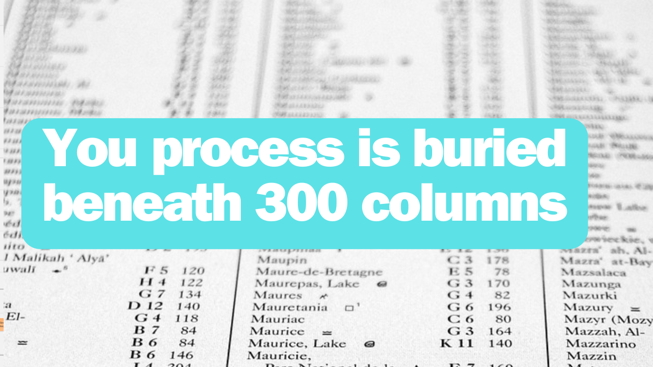 300-Column Database Table