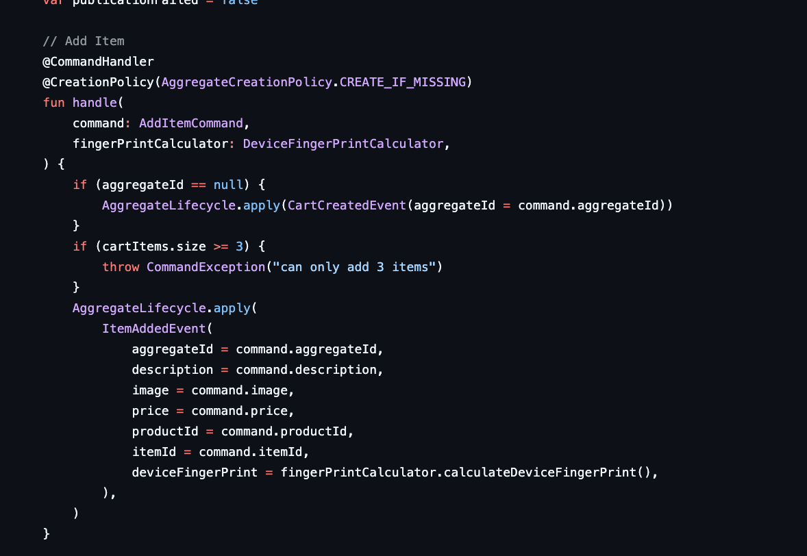 Breaking the rules example