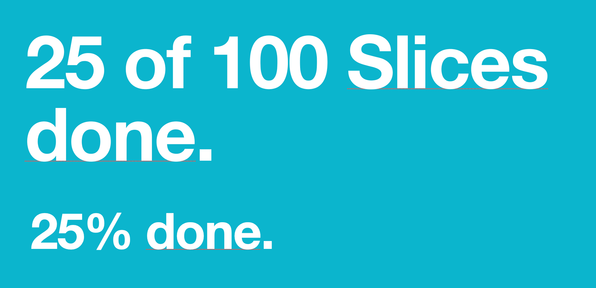 Measuring velocity with slices