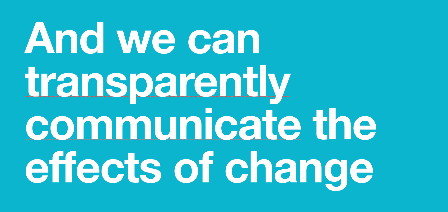 Data-driven decisions