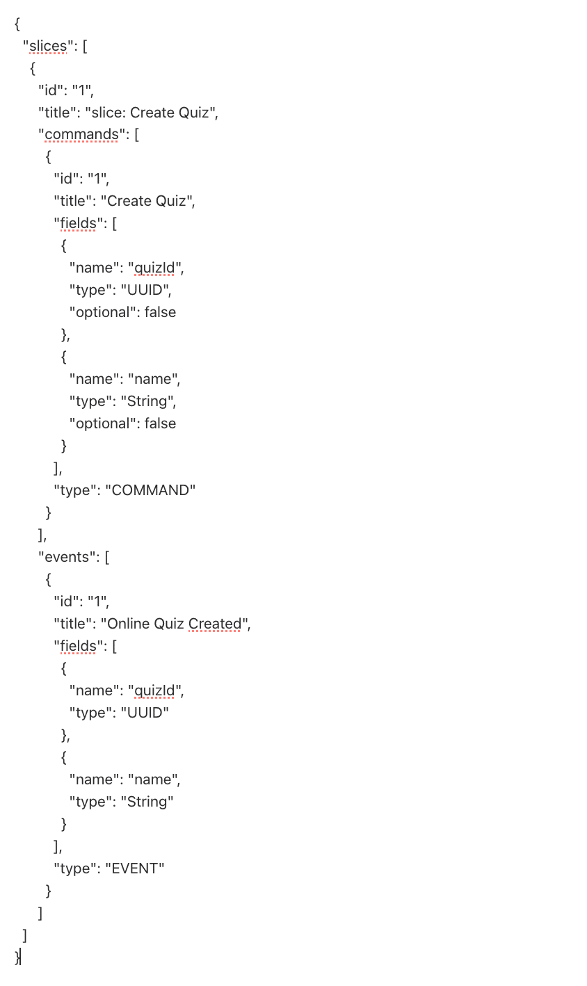 JSON Structure Example