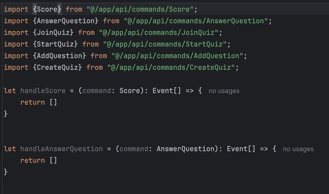 Generated Command Handlers