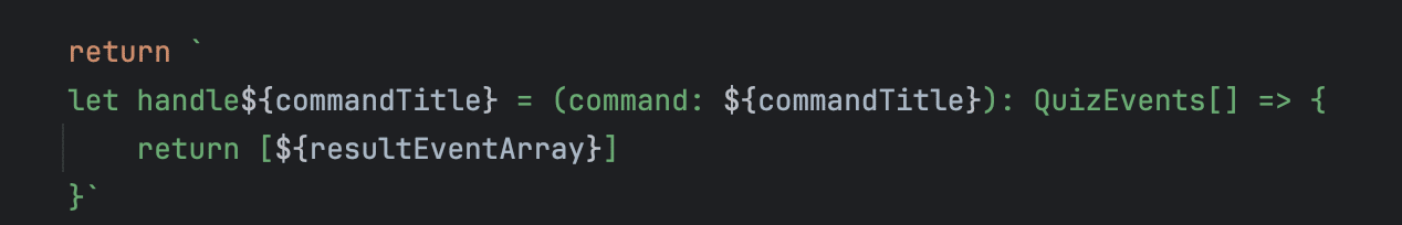 Apply to Command Handler