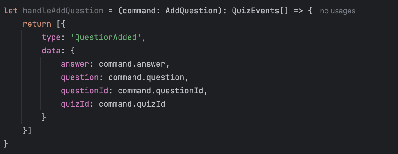 Final Command Handlers